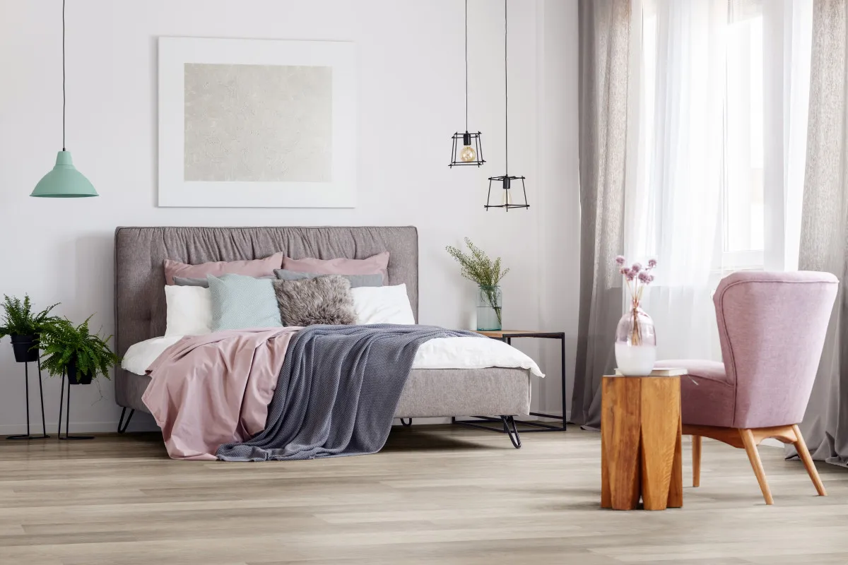 Ambiente — piso vinílico Gérbera